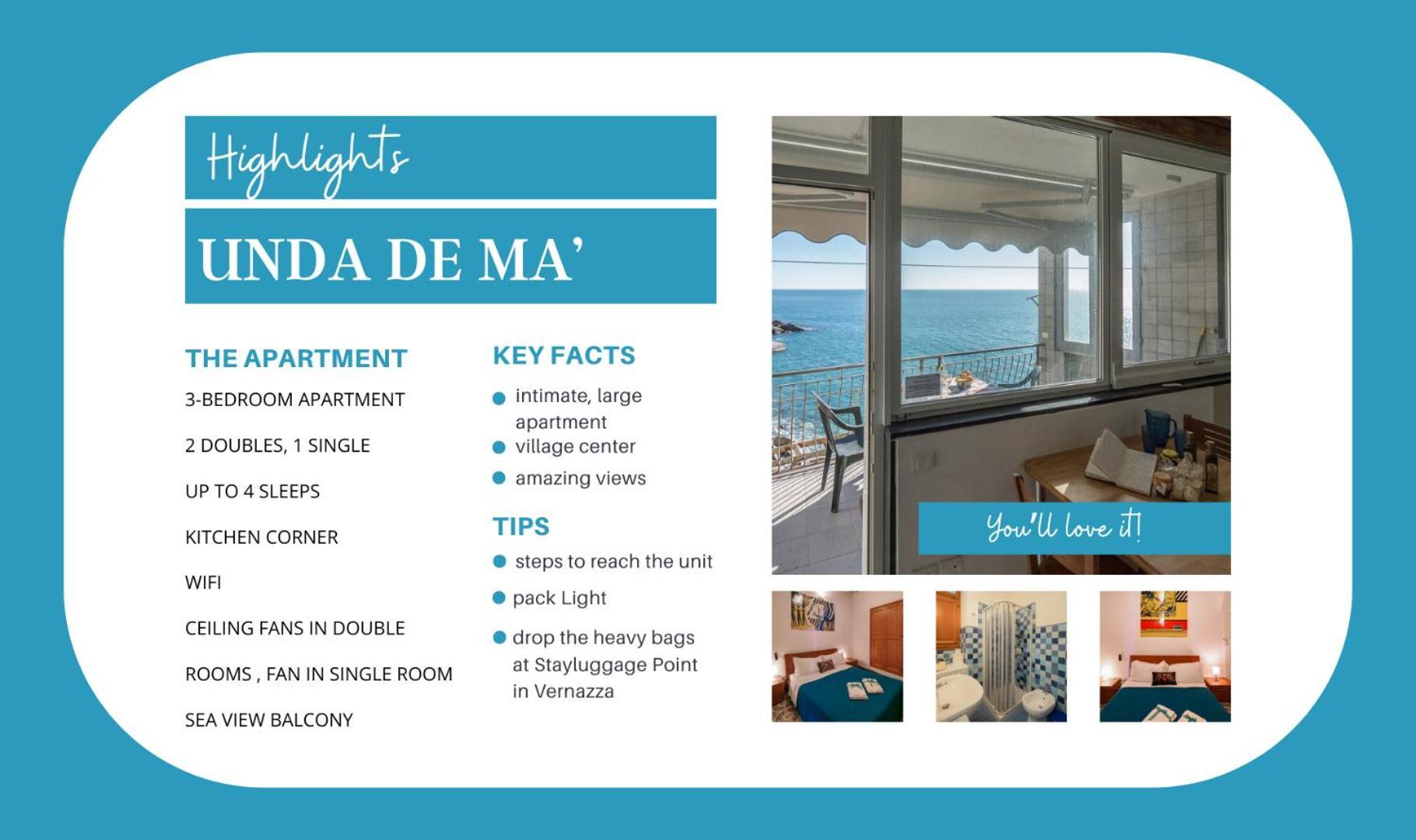 Unda De Ma Sea View Terrace Apartment 韦尔纳扎 外观 照片